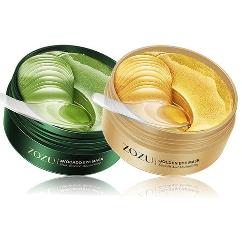 Revitalize Your Eyes with 60Pcs Avocado Golden Collagen Eye Masks: Anti-Dark Circles, Moisturizing, and Firming Treatment